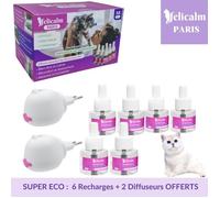 Pack Super Éco Felicalm - 6 Recharges de Phéromones+ 2 Diffuseurs