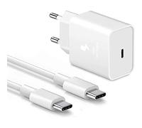 Pack Super Fast Charger + Câble pour Xiaomi Redmi Note 10 Pro Max Fast Charger 25W Ultra-Puissant et Rapide Nouvelle Generation avec Cable Double Type C - Puissance 25W