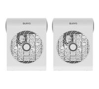 pack x2 radiateurs electriques 2500w appoint soufflant ecodesign