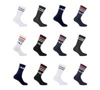 Pack Suprise Chaussette Homme Sport - Lot de 12 - Chaussettes Choisis aléatoirement, Blanc, Bleu, Rouge, Noir, Taille 43/46