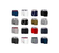Pack Surprise Calecon Boxer Homme Coton, Modèle Aléatoire, Maintien Anti-Glisse, Stretch et Durable (Lot de 6), Noir Taille L