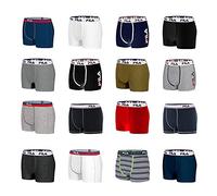 Pack Surprise Calecon Boxer Homme Coton, Modèle Aléatoire, Maintien Anti-Glisse, Stretch et Durable (Lot de 6), Noir Taille S