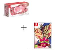 Pack Switch Lite Corail + Pokemon Bouclier