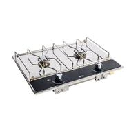 Pack - Table de cuisson encastrable Master 2 brûleurs ENO pour cuisine Modulo + adaptateur