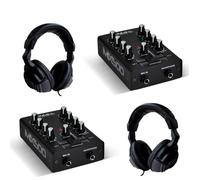 Pack tables de mixage DJ - IBIZA SOUND - MIX500 - 2 canaux (3 entrées) - 2x mixeurs + 2 casques