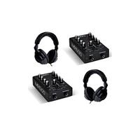 pack tables de mixages dj sono 2 canaux 3 entrées ibiza sound mix500 + 2 casques audio G