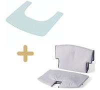 Pack tablette et coussin pour chaise haute Syt évolutive vert menthe