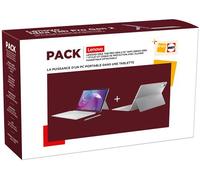 Pack Tablette Tactile Lenovo Idea Tab Pro Gen 2 13'' 256 Go Gris Nuage + Stylet Tab + Coque de protection avec Clavier Folio Lenovo maqnétique détachable