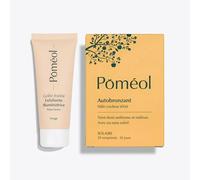 Pack Teint Hâlé Naturel ǀ Gommage Visage & Complément Autobronzant ǀ Effet Bonne Mine Sans Soleil ǀ Peeling 2-en-1 + Gélules 30 Jours ǀ 5 Pigments, Vit. A & C, Cuivre ǀ POMÉOL