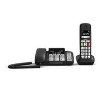 Gigaset Téléphone fixe DL780 PLUS, mains‑libres, signal d'appel lumineux, noir