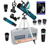 Pack Télescope Astrophotographie Levenhuk LabZZ TK76 avec Zoom, Valise, Guide illustré et accessoires