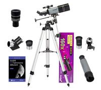Pack Télescope Levenhuk Blitz 80s Plus avec Zoom, Oculaires, Guide illustré et