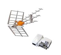 Televes Pack Antenne UHF DAT BOSS 149921 LTE700 (C21-C48) Rateau + Alimentation 24V