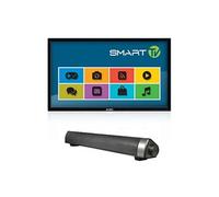 Pack alden téléviseur 24pouces 60cm connecté barre de son stereo campingcar