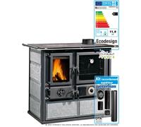 Pack TermoRosa 4.0 Petra 11 kW + kit de raccordement supérieur Ferrolux Ø150 mm pierre naturelle