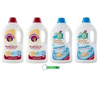 Pack test lessive Marseille Spuma Di Sciampagna 2 x 1215 ml + Chanteclair 2 x 1260 ml + porte-clés Beni Culinari gratuit