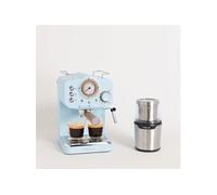 Pack THERA RETRO Cafetière expresso + MILL PRO Moulin à café et à épices - Bleu pastel