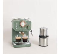 Pack expresso THERA RETRO Cafetière expresso + MILL PRO Moulin à café et à épices - Vert militaire Vert G