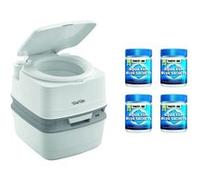 pack thetford toilette portable 100poucent autonome 21 litres 4x15 sachets traitement des mati Blanc