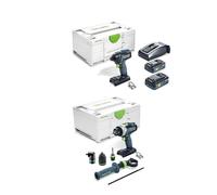 Pack TID 18 + TPC 18/4 + 1 batterie 18V 4 Ah + 1 batterie 18V 5 Ah + 1 Chargeur TCL 6 FESTOOL