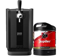 PerfectDraft Black - Pack Tireuse À Bière + 1 Fût Jupiler 6L - Machine Pression À Domicile - Refroidissement À 3°C - 30 Jours Fraîcheur - Indicateurs LED Température - Idée Cadeau Amateur Bière