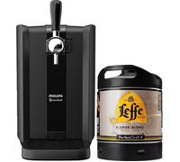 PerfectDraft Black - Pack Tireuse À Bière + 1 Fût Leffe Blonde 6L - Machine Pression À Domicile - Refroidissement À 3°C - Écran LED Température - Idée Cadeau Amateur Bière