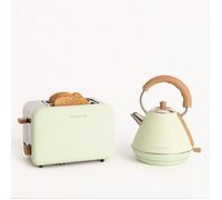 Pack - toast retro grille-pain + kettle retro m bouilloire 1l - Vert Pastel