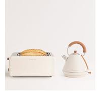 CREATE/PACK TOAST RETRO XL + KETTLE RETRO L/Grille-pain blanc cassé avec bouilloire blanc cassé/Bouilloire 1,7 L