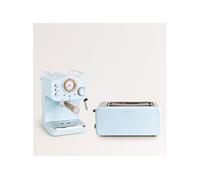 Pack TOAST RETRO Grille pain avec THERA RETRO Cafetière express finition mate bleu