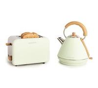 Pack - toast retro grille-pain + kettle retro m bouilloire 1l - Vert Pastel