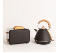 Pack TOAST RETRO Petit grille-pain + KETTLE RETRO Bouilloire 1.7L Noir