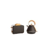 Pack TOAST RETRO Petit grille-pain + KETTLE RETRO Bouilloire 1.7L Noir