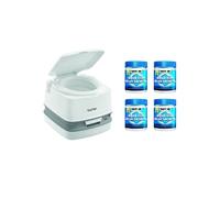 pack thetford toilette portable 100poucent autonome 12 litres 4x15 sachets traitement des mati Blanc