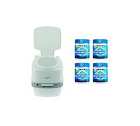 PACK Toilette Portable 21 Litres 100% Autonome + 4x15 Sachets Traitement des Matières Camping car