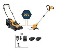 Pack tondeuse à batterie 20V 34cm de coupe + coupe-bordure à batterie 20V - STIGA - Collector 136e + GT100eSTIGA