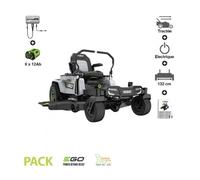 PACK tondeuse à rayon braquage zero 6 batteries 12Ah 56v chargeur mural coupe 132 cm Ego ZT5201E-L