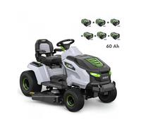PACK Tondeuse autoportée sur batteries coupe 107 cm, 6 batteries 10Ah et chargeur rapide - EGO TR4201E