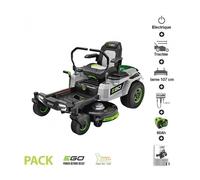 Pack tondeuse autoportée Zero Turn coupe 107 cm 6 batteries 10Ah et chargeur 1600W inclus EGO ZT4201E