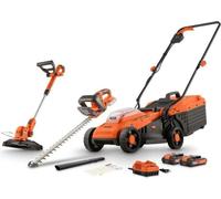 Pack Tondeuse BRUSHLESS 20V 33cm de coupe + coupe-bordures + taille-haies - DUAL POWER POWDPGBOX25A - 2 batteries 20V 3Ah + chargeur