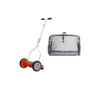 Pack Tondeuse Manuelle Hélicoïdale + Sac de Ramassage - Coupe Précise, Écologique et Pratique pour une Pelouse Parfaite