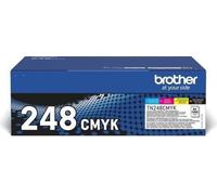 Pack Toner standard - BROTHER - TN248VAL - Cyan Magenta Jaune Noir - 4x1000 pages