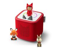 Pack toniebox 2 - boite à histoires - 1 figurine rubie - mes comptines pour la maternelle et pour apprendre rouge TU