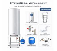 Pack tout compris chauffe eau électrique 150 L Sagéo stéatite ARISTON