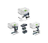 Pack TPC 18 + BHC 18 + AGC 18 + 2 batteries 18V 5 Ah + 1 Chargeur TCL 6 FESTOOL