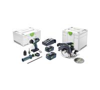 Pack TPC 18 + HKC 55 + 2 batteries 18V 5 Ah + 1 chargeur TCL 6 FESTOOL