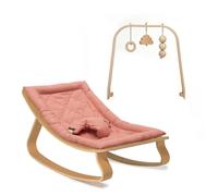 Pack Transat Levo hêtre Bois de rose et son arche d'éveil