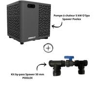 Pack transformation SPA pompe à chaleur 5 kW + by-pass