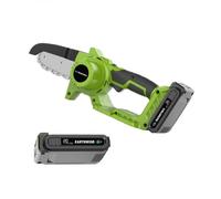 PACK Tronçonneuse + batterie - VENTEO - Tronçonneuse sans fil + Batterie de rechange - Outils de jardin multifonctions - Couper/bricoler/élaguer - Léger/utilisation facile G