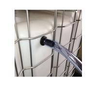 Pack trop-plein cuve eau embout droit Ø 15 mm + 2M Tuyau - Récupération et stockage d'eau de pluie