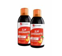 Pack Turboslim drainant pêche 2 unités de 500ml